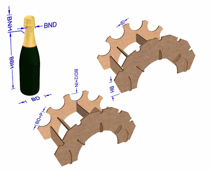 Espositori in cartone - vino